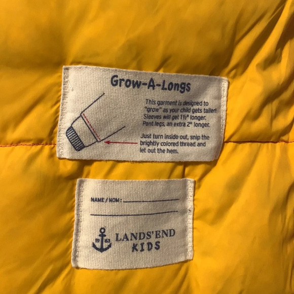 Lands end girls winter parka coat magenta pink down filled size XL 16 warm - Picture 7 of 14